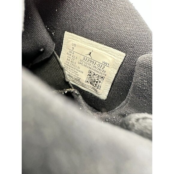 Nike Jordan 6 Rings Men Size 9 Sneaker Shoes Smoke Gray Black Red 322992-022 - Picture 13 of 13